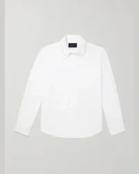 Simone Rocha Camicia in popeline di cotone con perle sintetiche Bianco