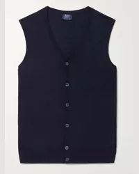 William Lockie Gilet in cashmere Blu