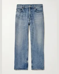 Saint Laurent Jeans a gamba dritta Mick Blu