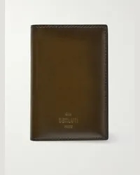 Berluti Venezia Leather Cardholder Marrone