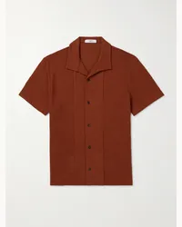 MR P. Camicia in cotone jacquard Rosso