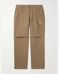 Dime Pantaloni cargo a gamba larga in cotone ripstop Marrone