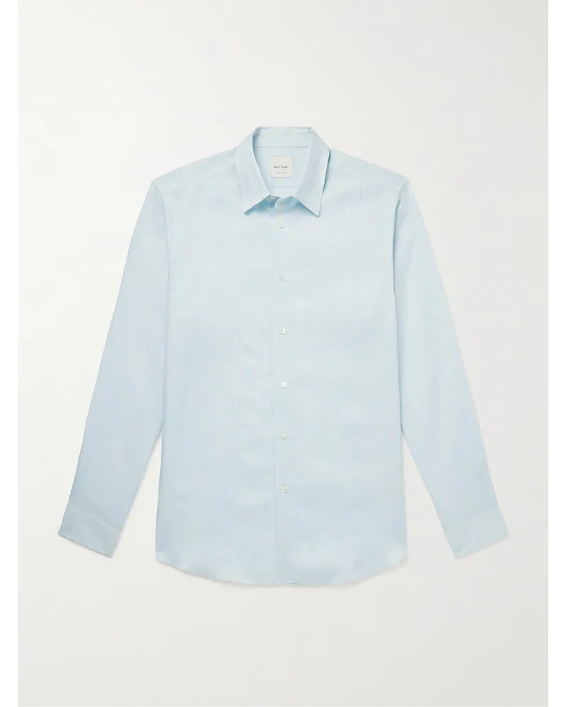 Paul Smith Camicia in lino Blu