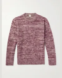 Massimo Alba Pullover in cashmere spazzolato Nina Viola