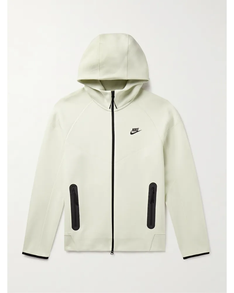 Nike Felpa in Tech Fleece di misto cotone con cappuccio, logo e zip Neutri