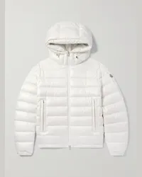 Moncler Piumino slim-fit trapuntato in shell con cappuccio Besines Bianco