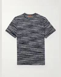 Missoni T-shirt in jersey di cotone space-dye Nero