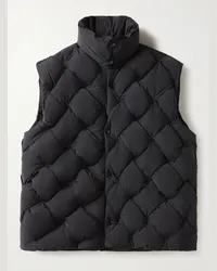 Bottega Veneta Intrecciato Padded Shell Gilet Nero