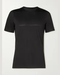 LULULEMON T-shirt in mesh Breathe Light™ riciclato Fast and Free Nero