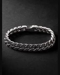 David Yurman Bracciale a catena in argento sterling con diamanti Argento