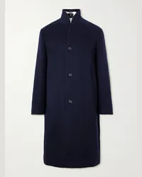 Loro Piana Cappotto reversibile in cashmere con collo a scialle Daito Blu