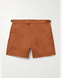 Ermenegildo Zegna Shorts da mare medi a gamba dritta Marrone