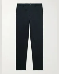 Etro Pantaloni slim-fit in twill di misto cotone Blu