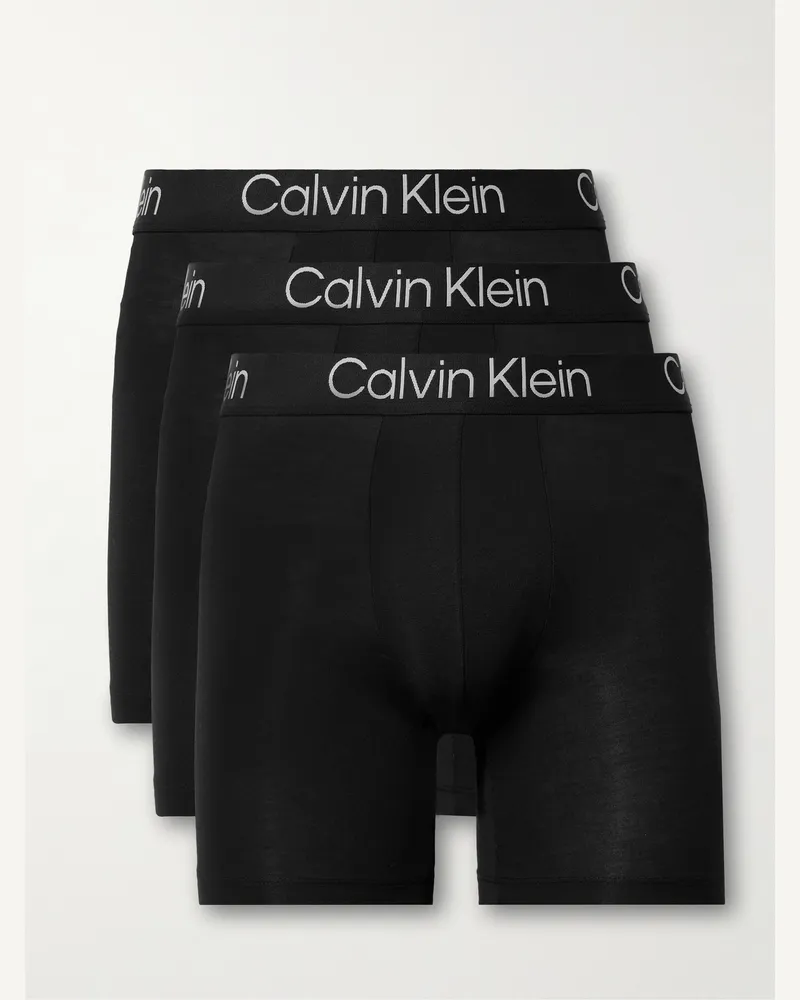 Calvin Klein Confezione da tre boxer in modal stretch Ultra Soft Modern Nero