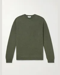 Boglioli Pullover slim-fit in misto lana e cashmere Verde