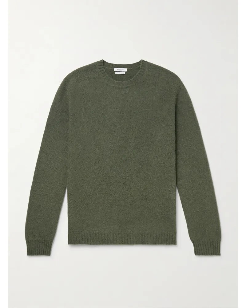 Boglioli Pullover slim-fit in misto lana e cashmere Verde