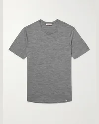 Orlebar Brown T-shirt in jersey di lana merino OB-T Lux Grigio