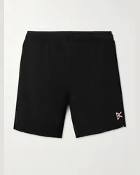 District Vision Shorts a gamba dritta in jersey Aloe stretch con logo 7 Nero