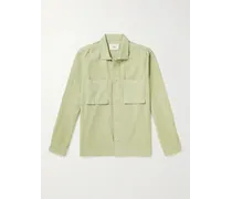 Overshirt in velluto a coste di cotone Patch