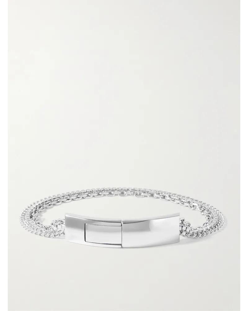 Bottega Veneta Bracciale a catena in argento sterling Argento