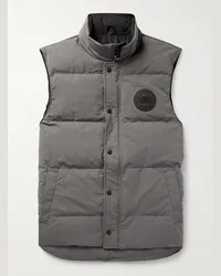 Canada Goose Piumino smanicato in misto cotone Enduraluxe® trapuntato Black Label Garson Grigio