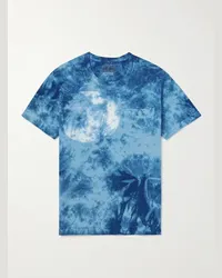 Blue Blue Japan T-shirt in jersey di cotone tie-dye Blu