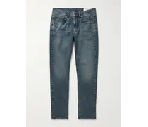 Jeans slim-fit a gamba dritta in denim loopback Fit 2 Action
