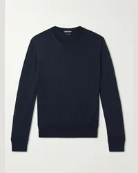 Tom Ford Pullover in lana merino Blu