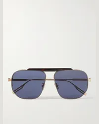 Dior Occhiali da sole in acetato tartarugato e metallo dorato stile aviator NeoDior Tartarugato