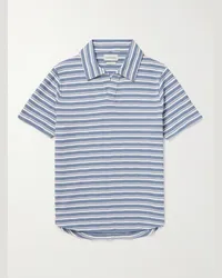 Oliver Spencer Polo in maglia a righe Austell Blu