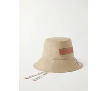 Paula’s Ibiza Cappello da pescatore in tela di cotone con logo applicato