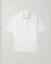 Givenchy Camicia oversize in cotone seersucker Bianco