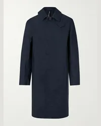 MACKINTOSH Trench in cotone doppiato Oxford Blu