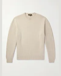 Loro Piana Pullover in cashmere occhio di pernice Neutri