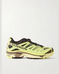 Salomon Sneakers in mesh con finiture in gomma XT4-OG Giallo