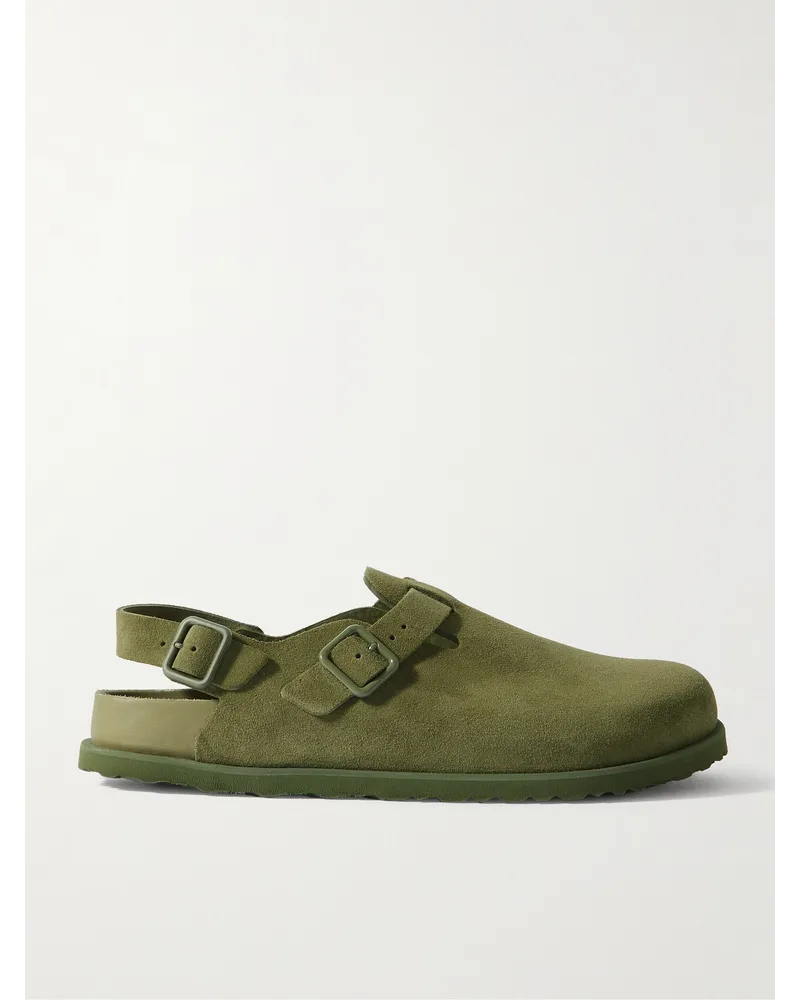 Birkenstock Sabot in camoscio Tokio VL Cazador Verde