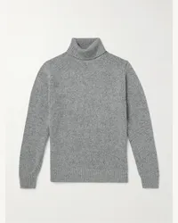 Hartford Pullover a collo alto in misto lana Donegal Grigio