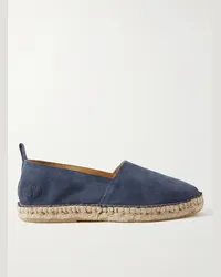 Frescobol Carioca Espadrillas in pelle scamosciata Helio Blu