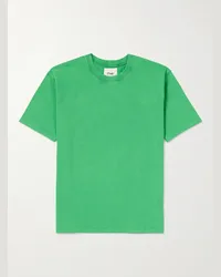 Drake's T-shirt in jersey di cotone Verde