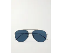 Givenchy Occhiali da sole in metallo argentato stile aviator GV Speed Argento