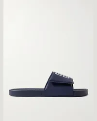 Givenchy Slide in materiale sintetico con logo impresso e stampato Blu