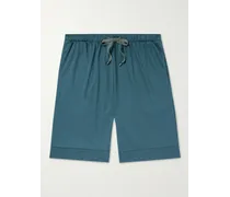 Shorts da pigiama a gamba dritta in cotone Sea Island