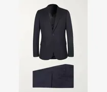 Abito slim-fit in lana blu navy A Suit To Travel In Soho