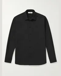 Saint Laurent Camicia slim-fit in cotone Nero