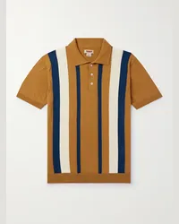 Baracuta Polo in cotone a righe Arancione