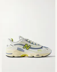 New Balance Sneakers in pelle e mesh con ricami M1000 Bianco