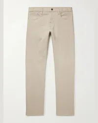 Ralph Lauren Pantaloni slim-fit a gamba dritta in cotone stretch Neutri