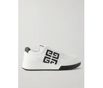 Sneakers in pelle con logo goffrato G4