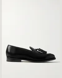 Grenson  Mocassini in pelle con nappine Merle Nero