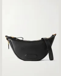 Tom Ford Borsa a tracolla in pelle pieno fiore Nero